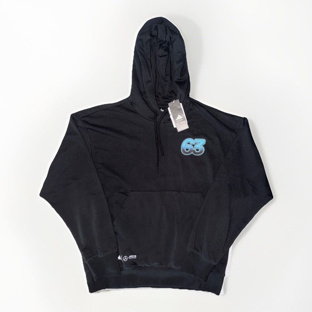 NWT Adidas Mercedes AMG Petronas Formula One Team Hoodie Mens L George Russell